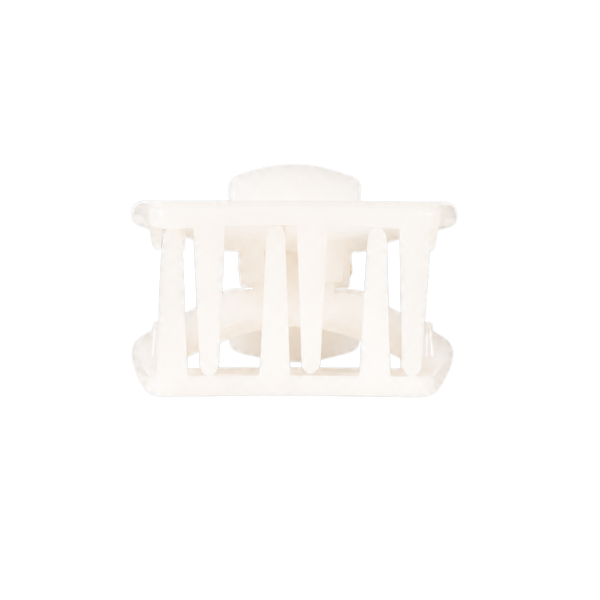 Open | Coconut White | Petite Claw Clip