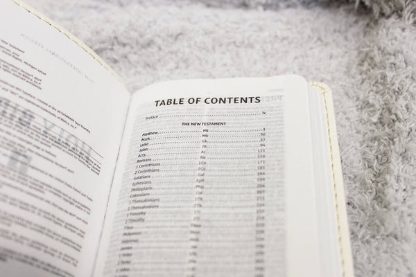 NIV Tiny Testament Bible New Testament Leathersoft White