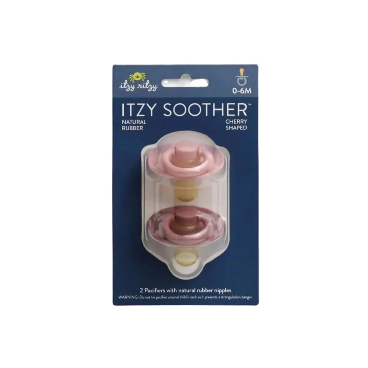 Itzy Soother™ Natural Rubber Paci Sets Blossom + Rosewood 0-6m