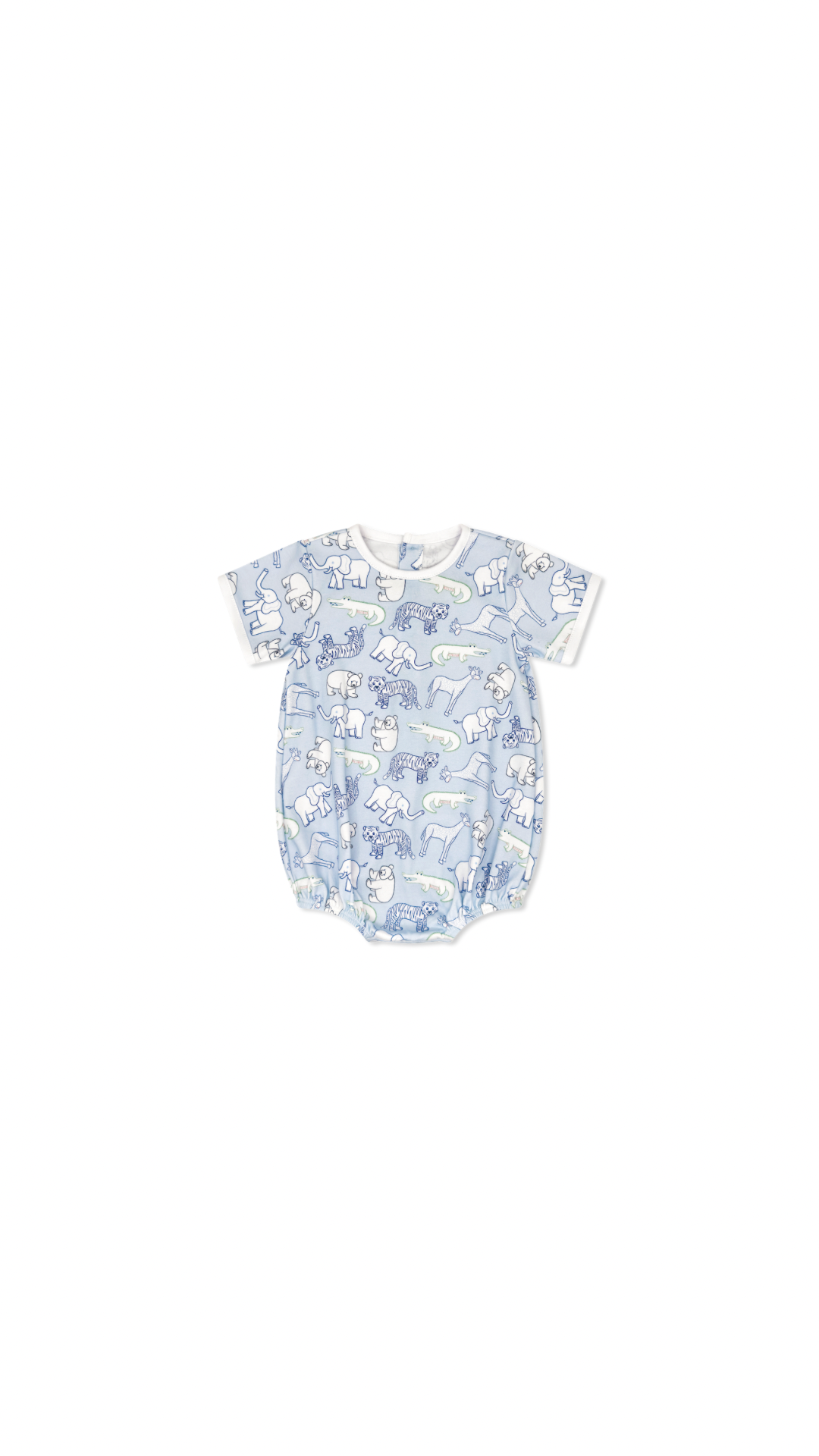 All Occasion Bubble - They All Asked For You, Ridgeland Red Minigingham - Custom Zoo Print Blue