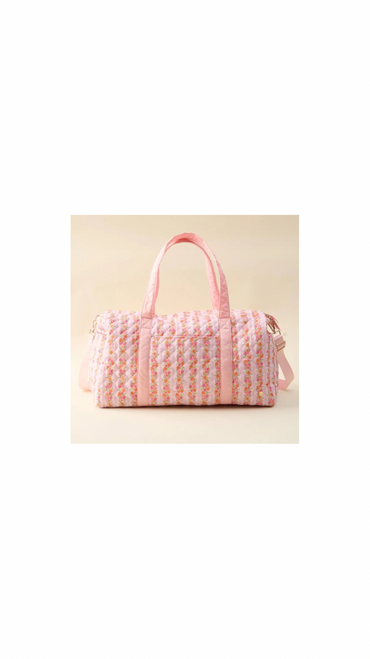 On-The-Go Quilted Weekender Bag-Petal Parade Pink