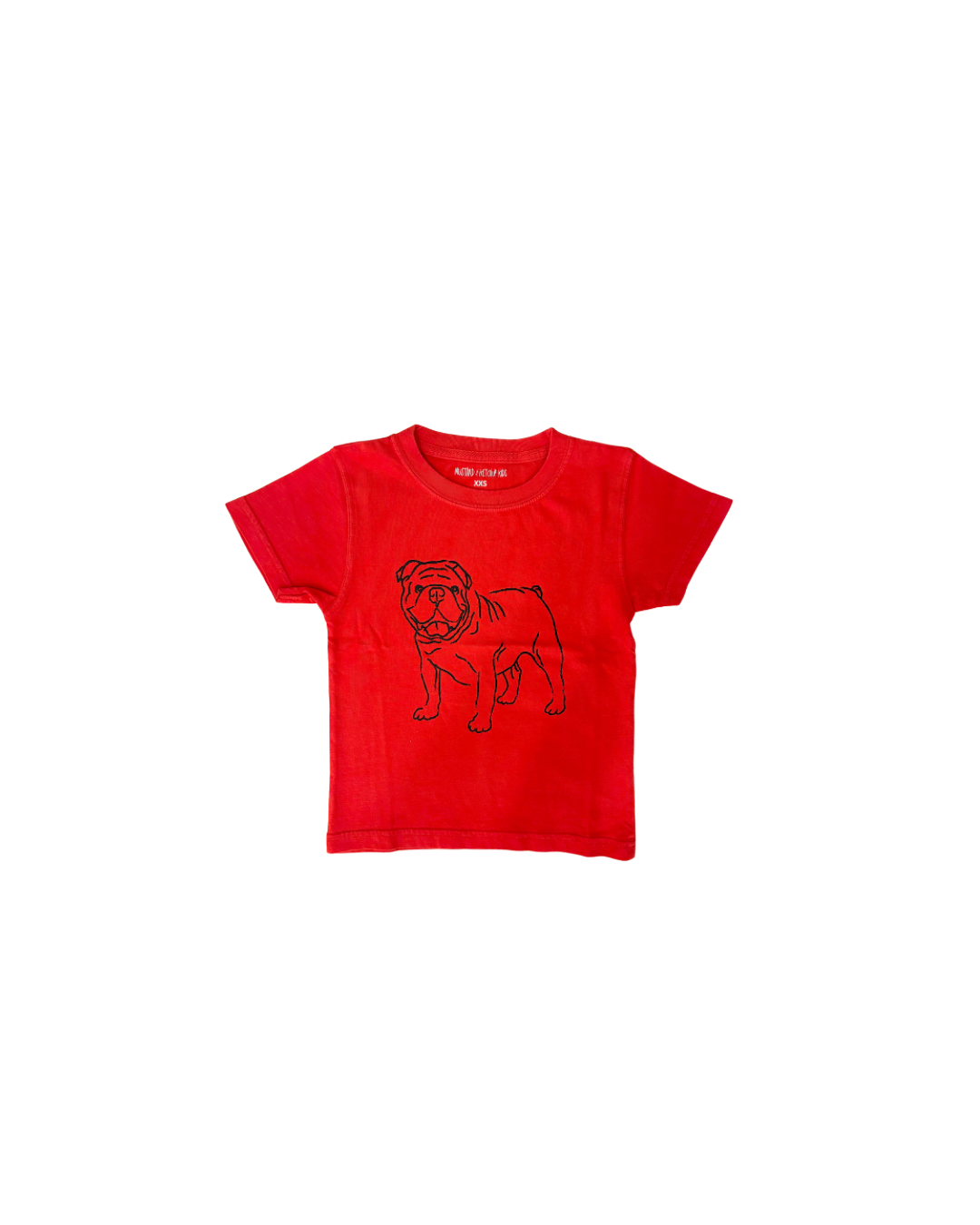 Short Sleeve Red Bulldog T-Shirt