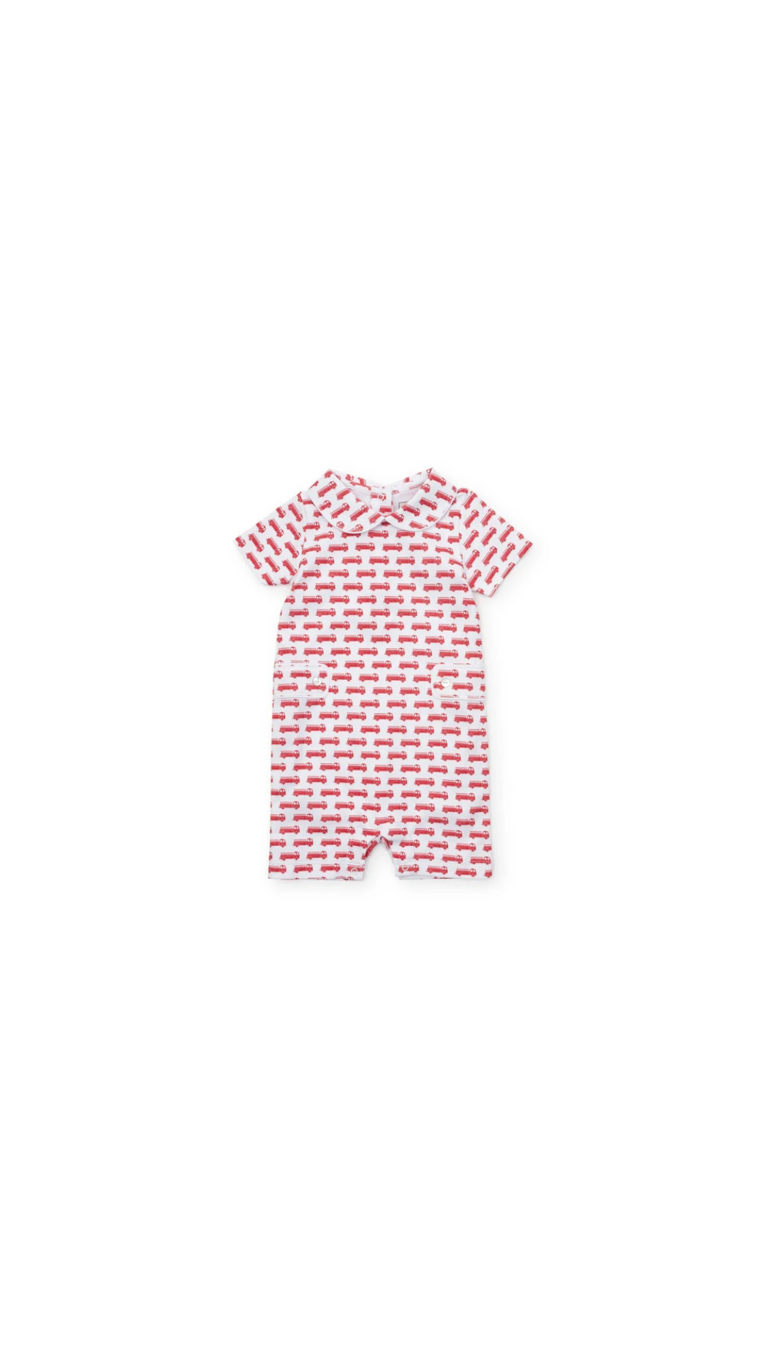 Henry Boys' Pima Cotton Shortfall - Fire Truck Red