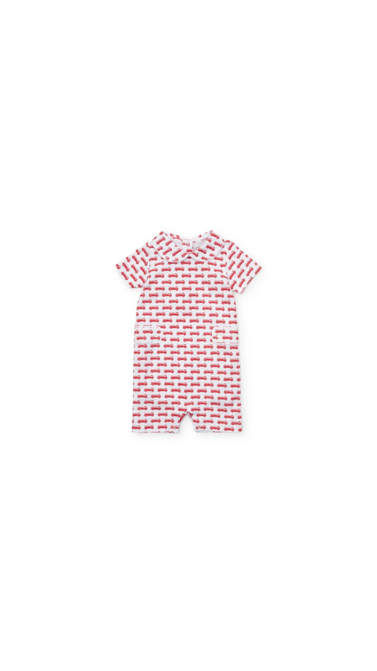 Henry Boys' Pima Cotton Shortfall - Fire Truck Red
