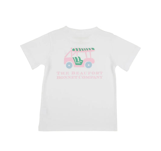 Sir Proper's T-Shirt Worth Ave White/Golf Cart