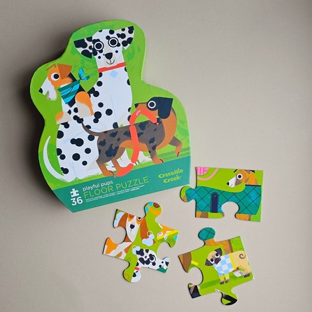 36-PC Puzzle/Playful Pups