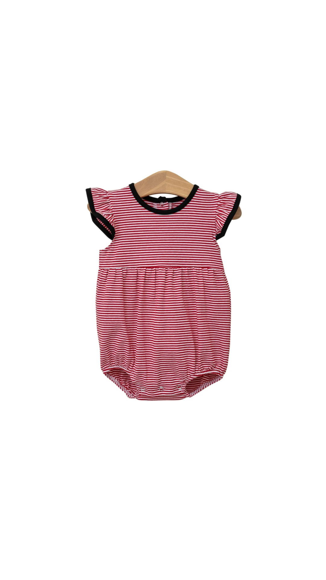 Lucy Game Day Bubble - Red Stripe/Black