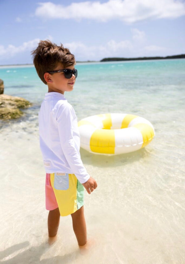 Country Club Colorblock Trunk Grace Bay Green/Buckhead Blue/Lake Worth Yellow/Hamptons Hot Pink
