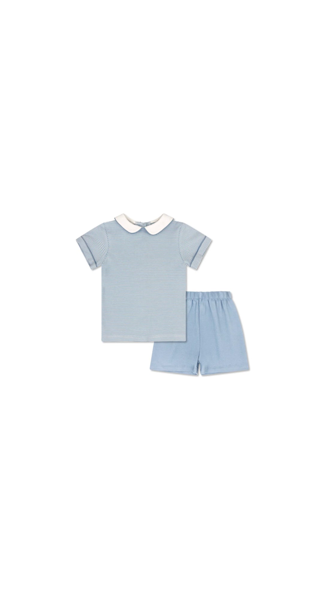 Sibley Short Set Seaside Blue Ministripe, Dallas Blue