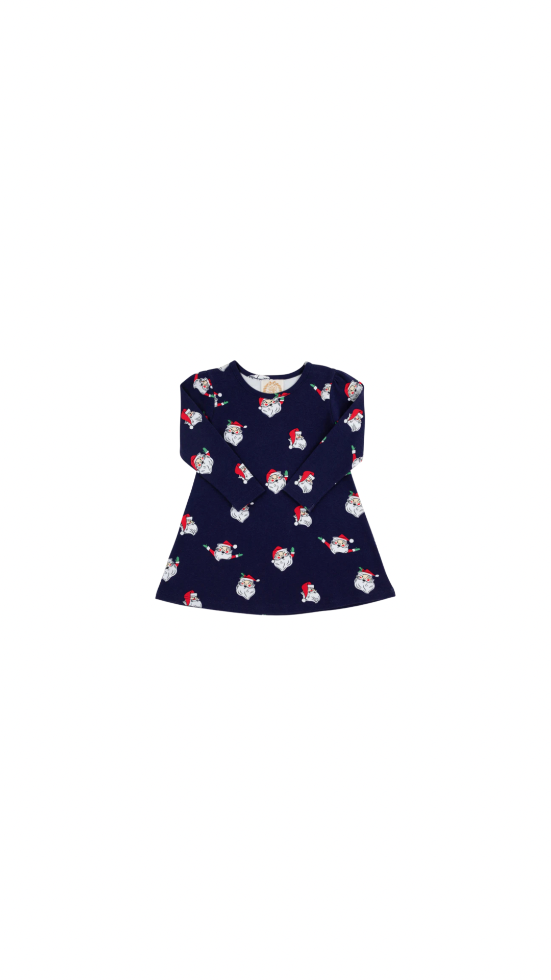 Long Sleeve Penny Play Dress Jolly Old St Nick