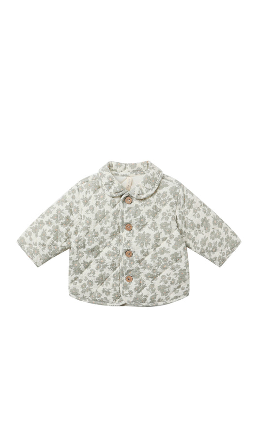 Quilted Jacket Green Floral
