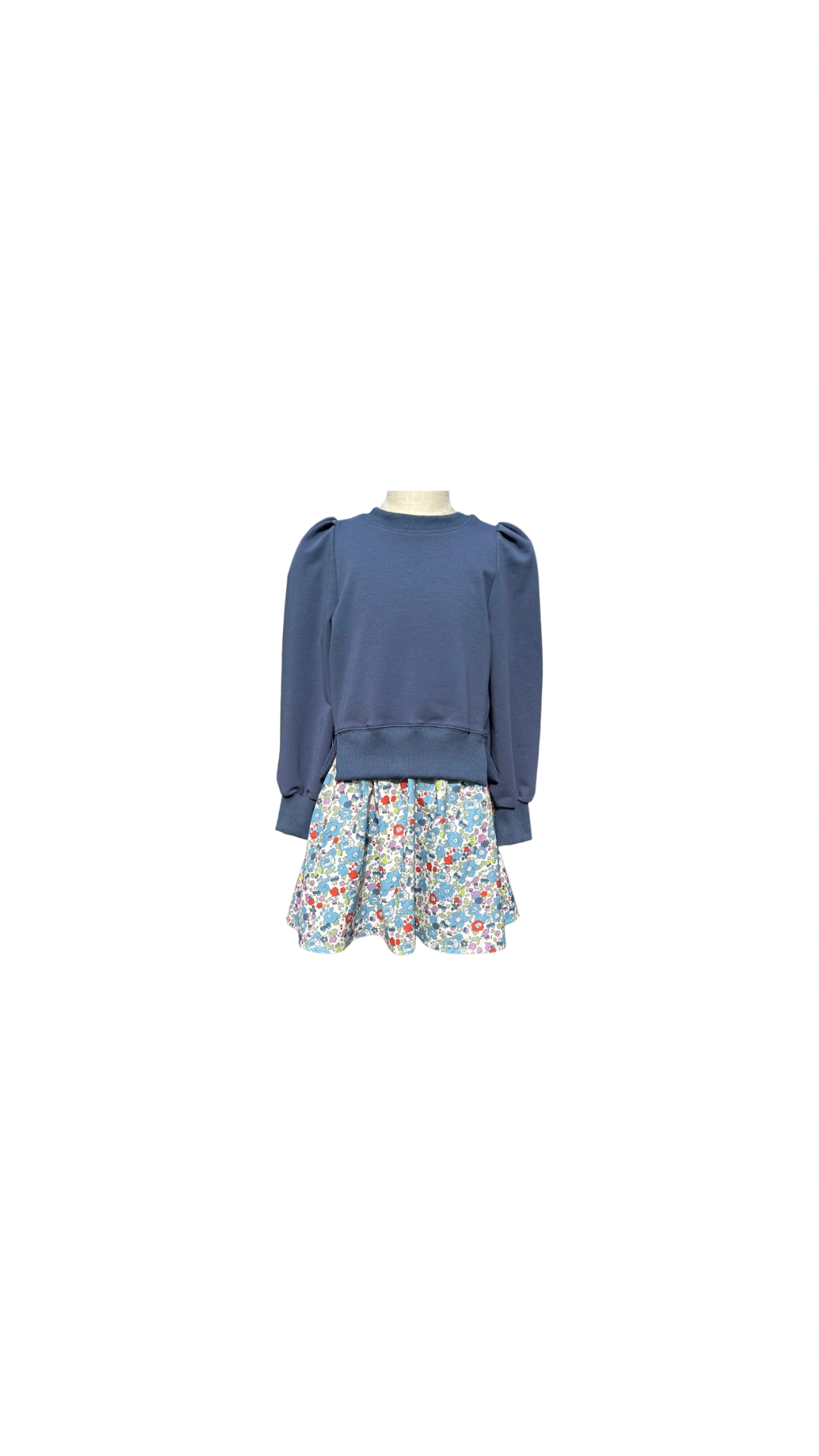 Clara Combo Dress Slate