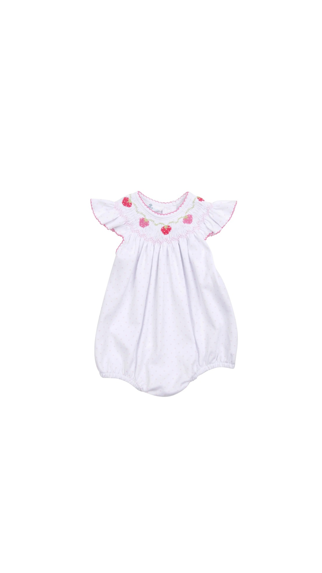 Strawberry Patch Bishop Flutters Bubble Pink