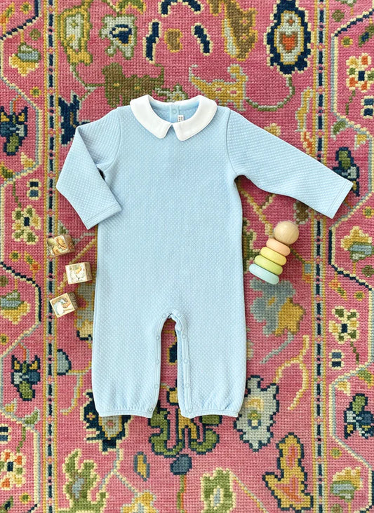 Potter's Playsuit Quilted Buckhead Blue/Worth Ave White