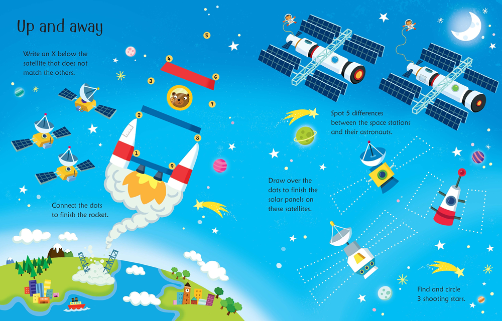 Wipe-Clean Space Activities : Usborne