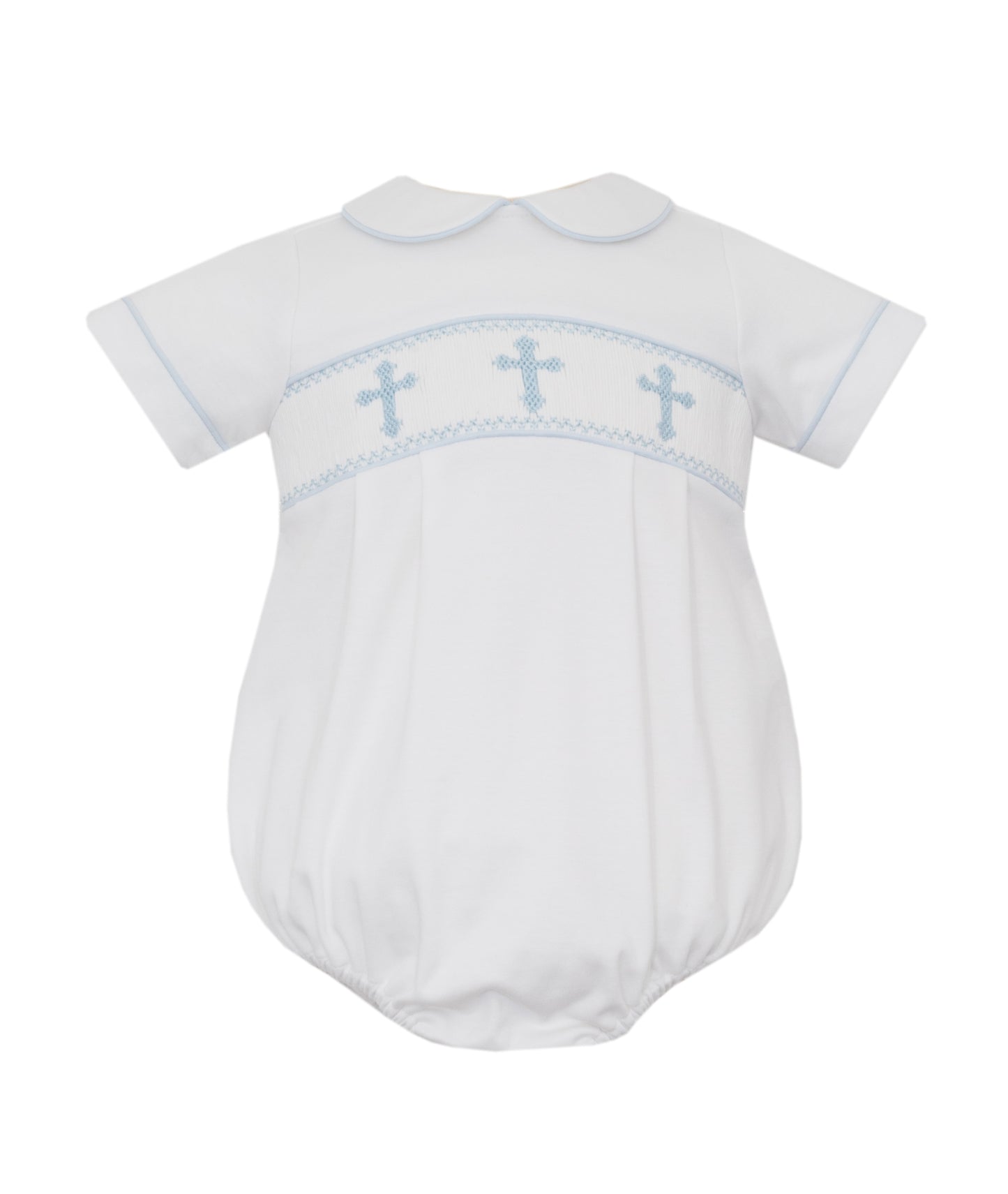 Crosses Boy White Knit Boy Bubble