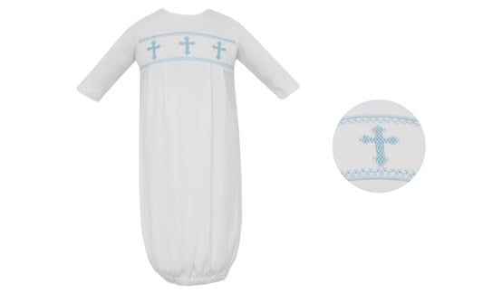 Crosses Boy White Knit Boy Sac