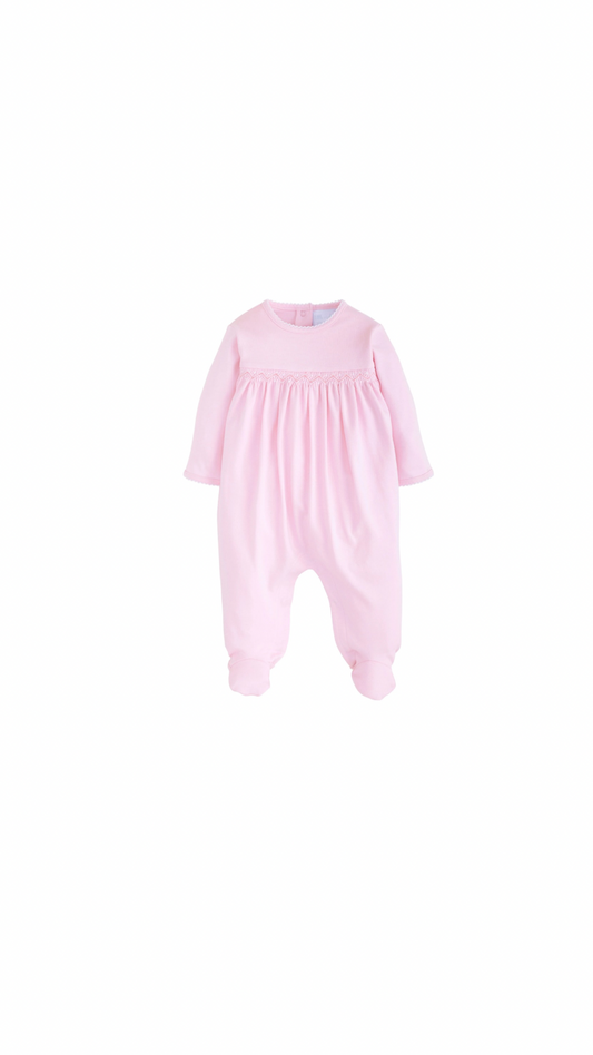 Welcome Home Layette Footie - Pink