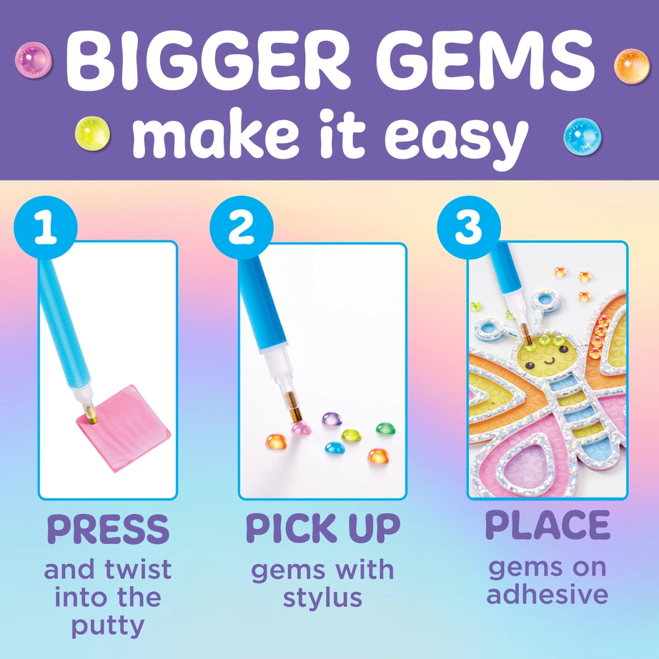 Bubble Gems Super Sticker Diamond Painting Kit - Ice Cream