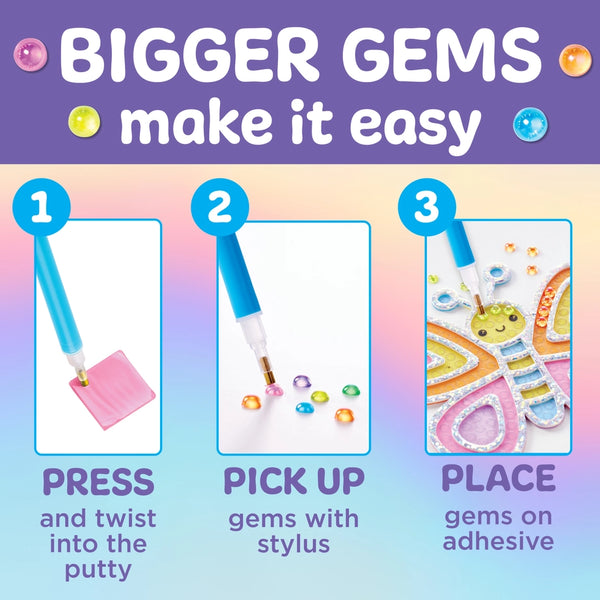 Bubble Gems Super Sticker Diamond Painting Kit - Ice Cream