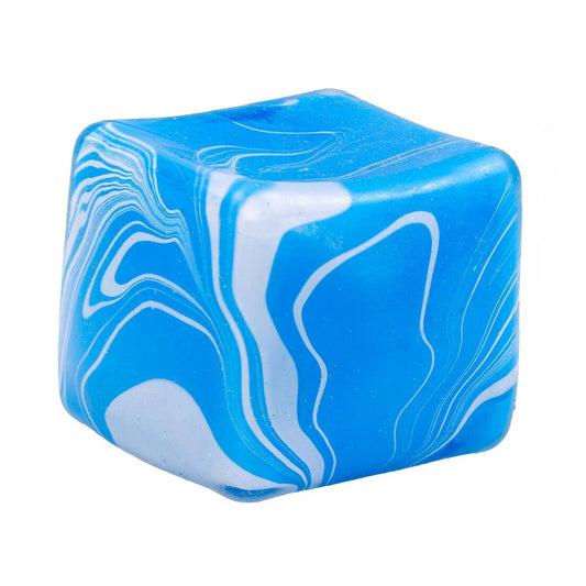 Marble Cube Squishy Stretch Toy (Soft + Stretchy)