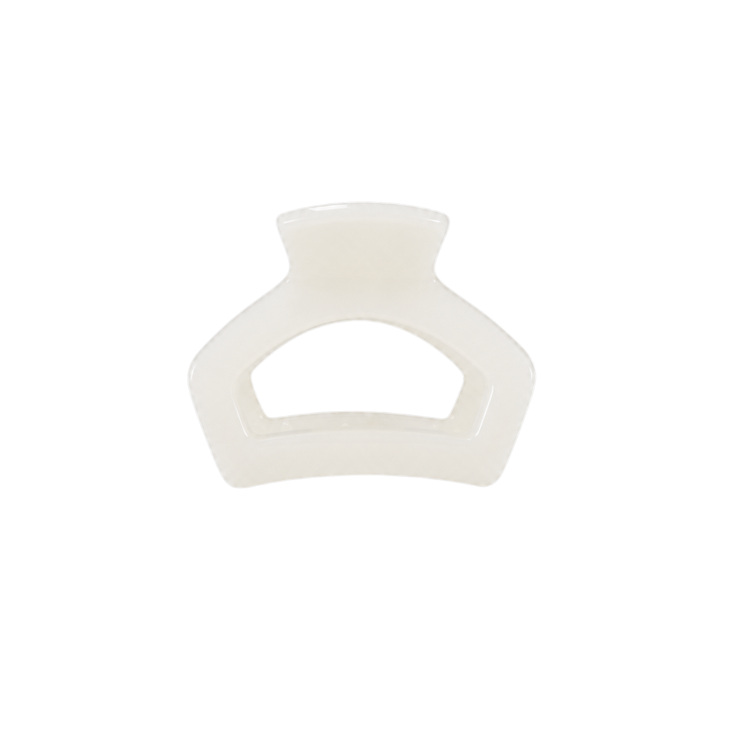 Open | Coconut White | Petite Claw Clip