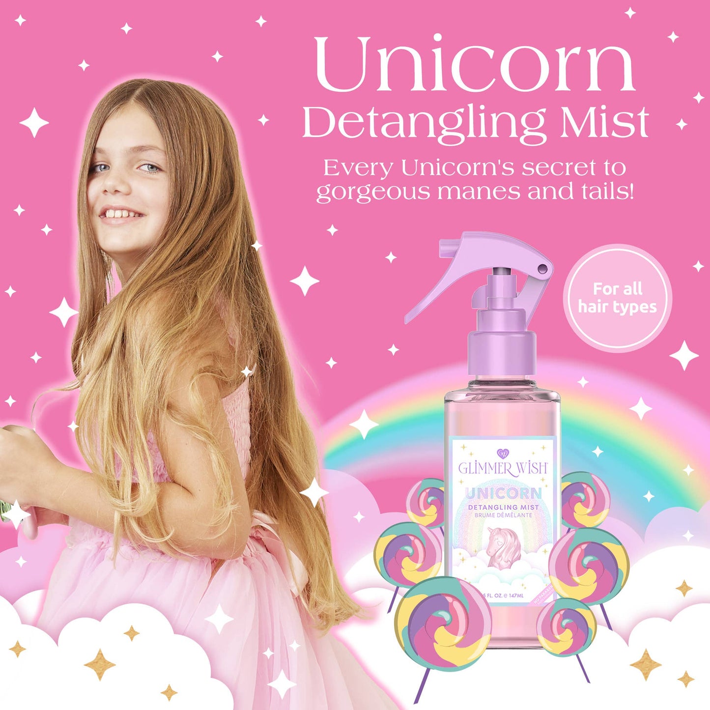 Unicorn Hair Detangling Mist | Detangler Spray