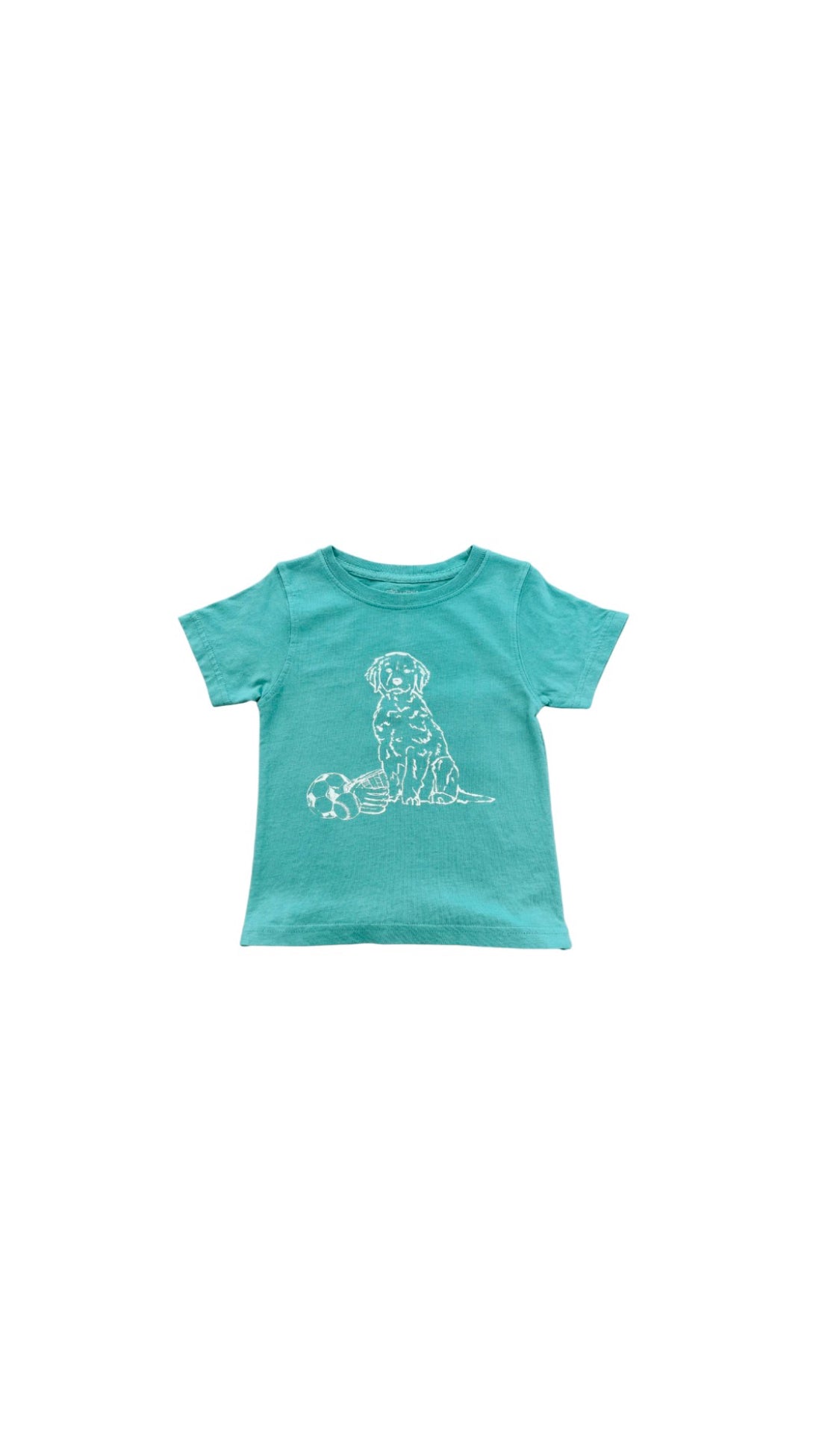 Short Sleeve Seafoam Green Sports Pup T-Shirt