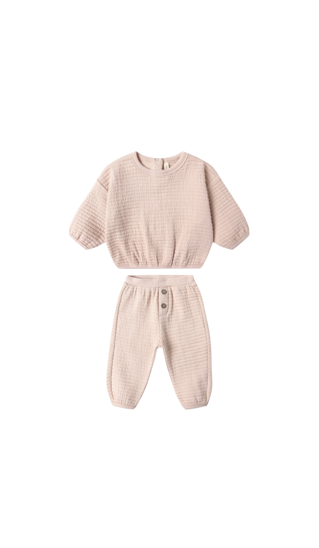Textured Sweat Set - Antique