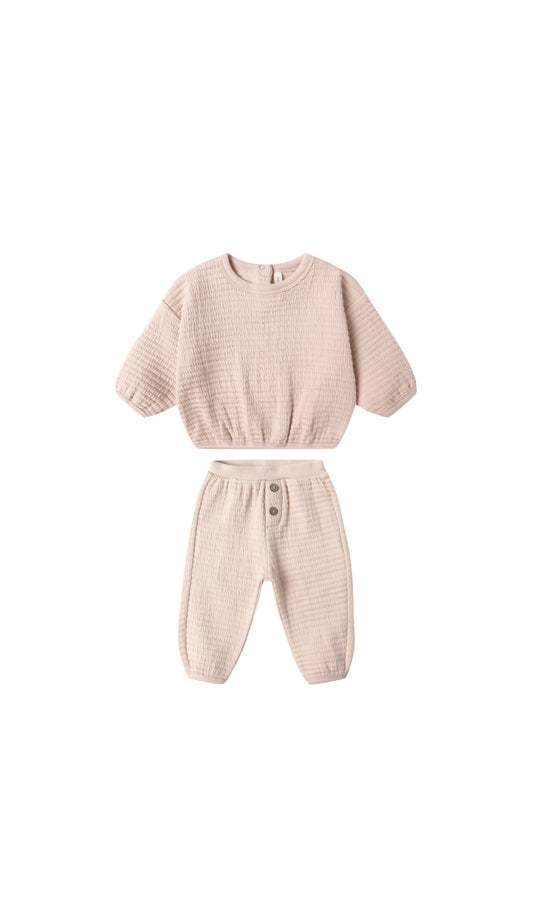 Textured Sweat Set - Antique