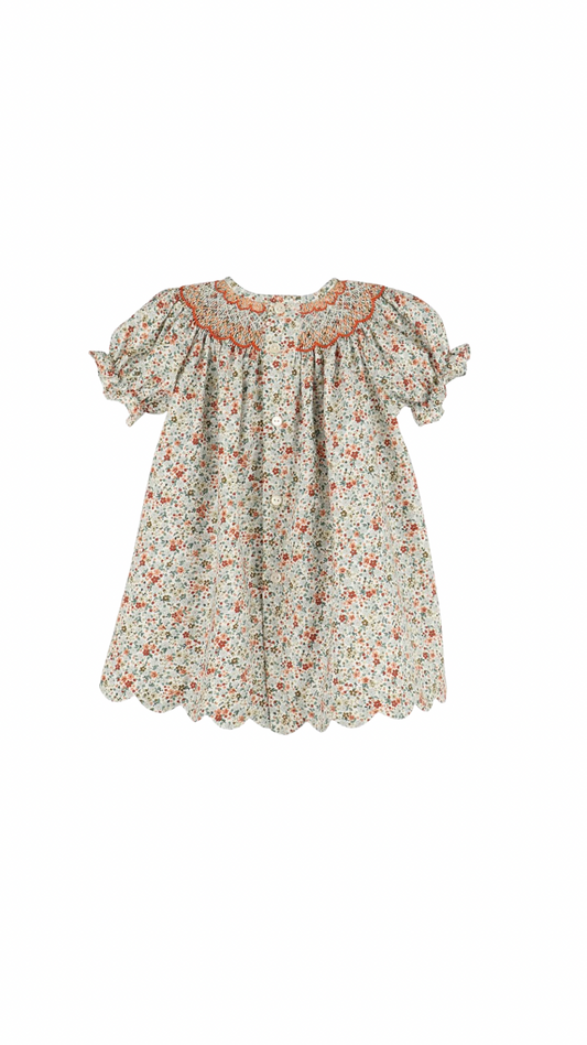 Autumn Glow Smock Bishop, Green