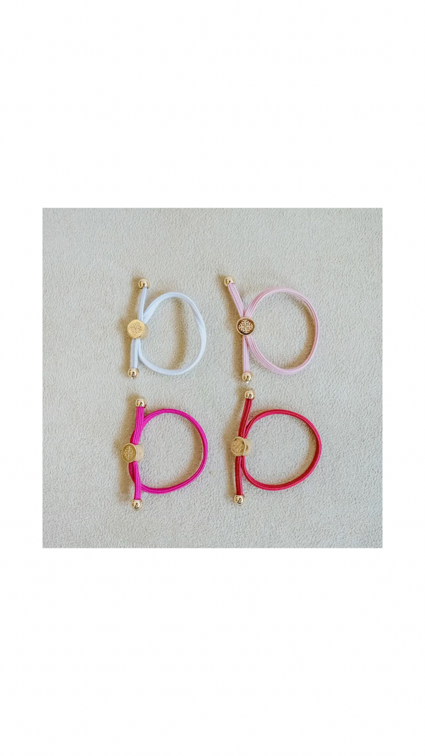Kids Hair Tie Set - Pink
