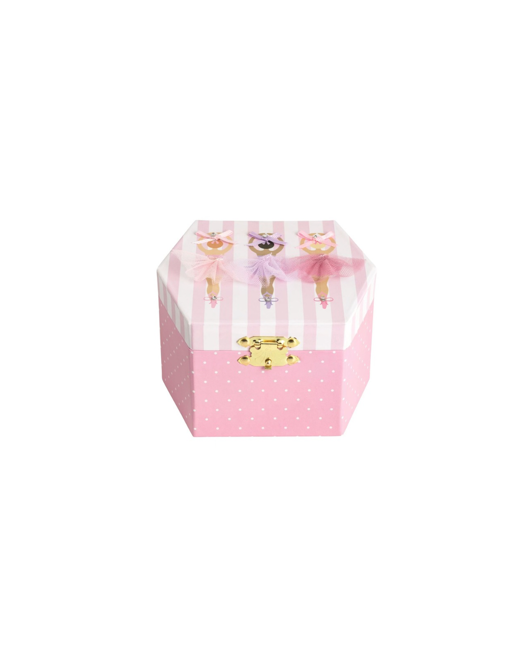 Three Ballerina Musical Jewelry Box