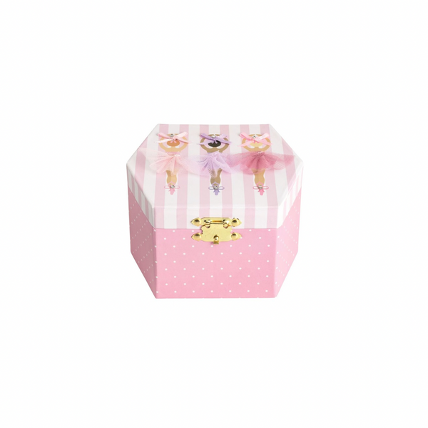 Three Ballerina Musical Jewelry Box