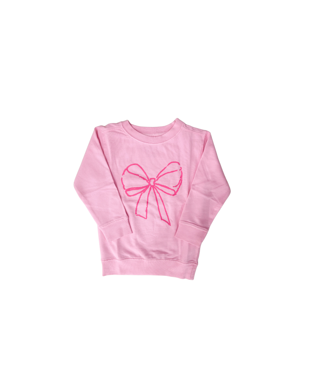 Light Pink Bow Sweatshirt