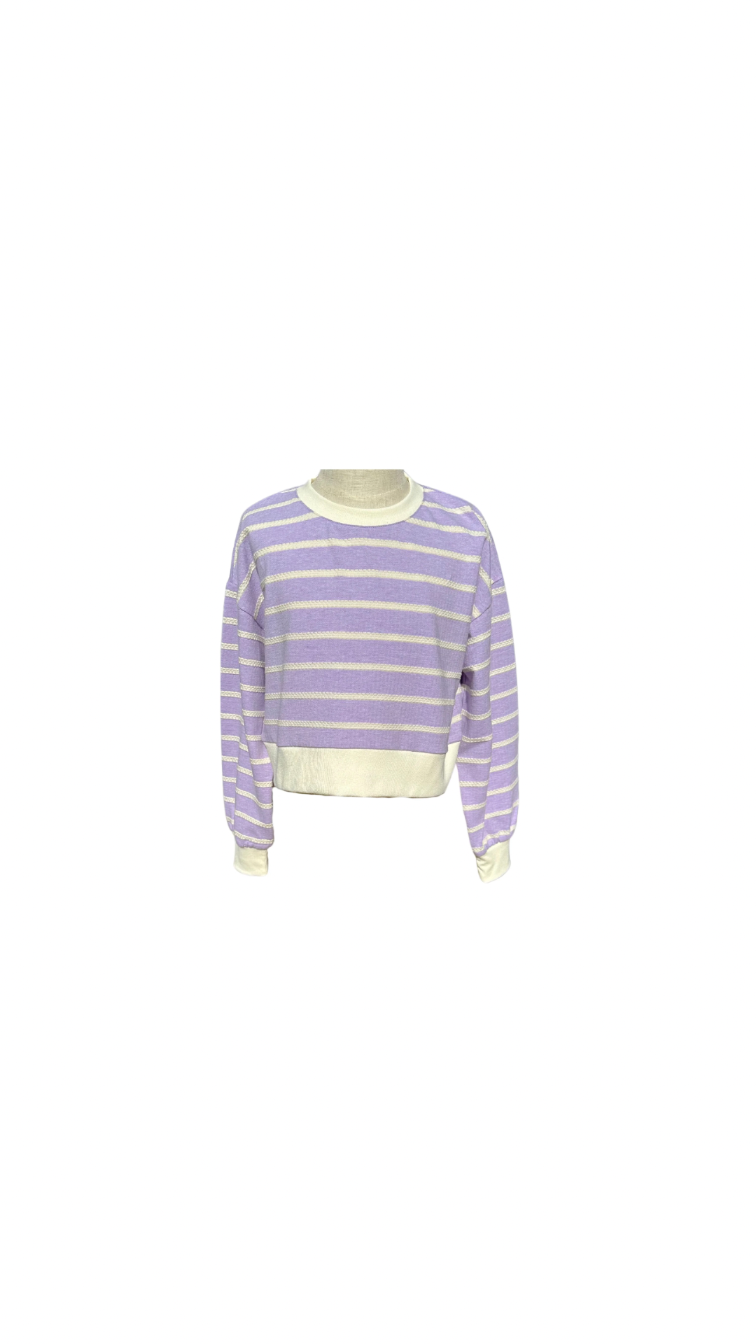 Natalie Top Purple Stripe