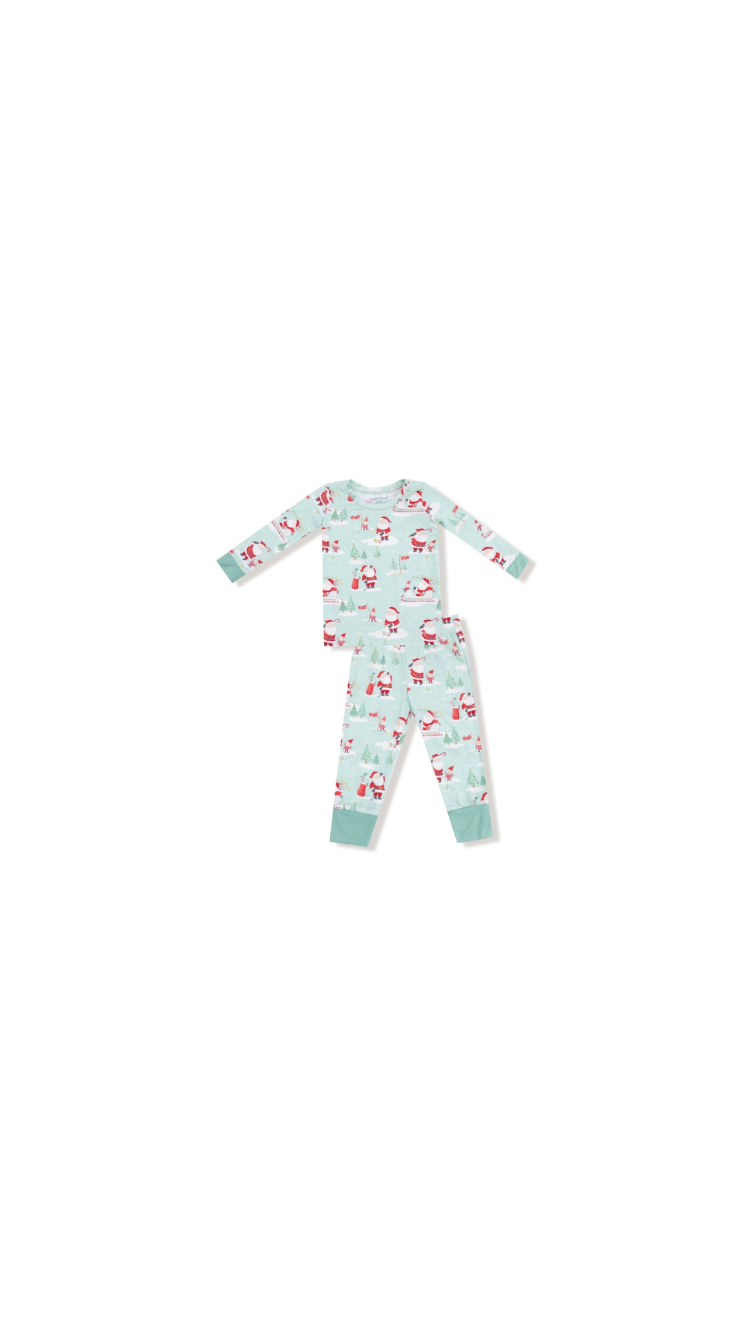 Golfing Santa and Elves - Long Sleeve Loungewear Set