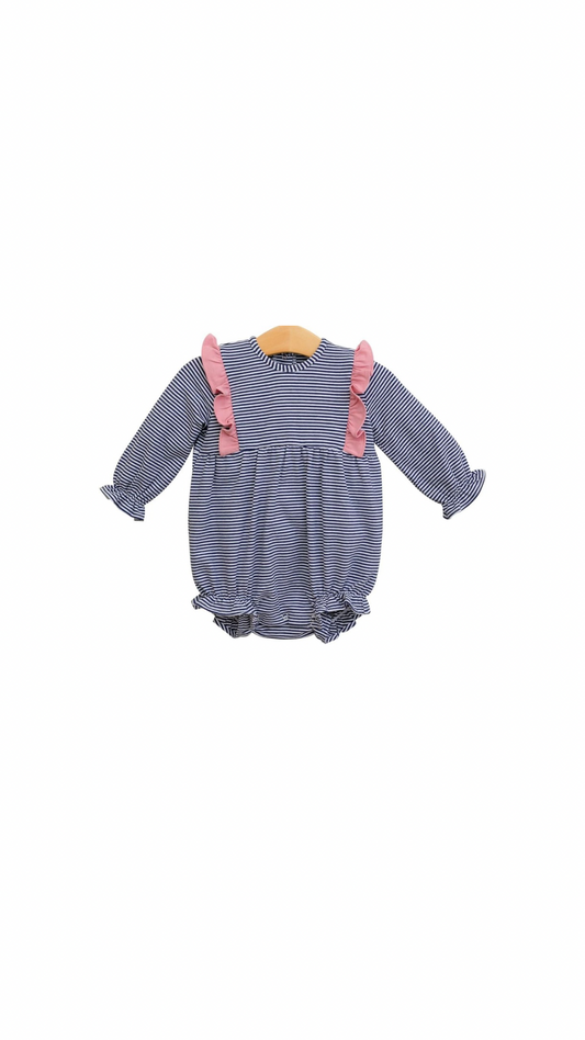 Olivia Bubble Navy Stripe/Pink