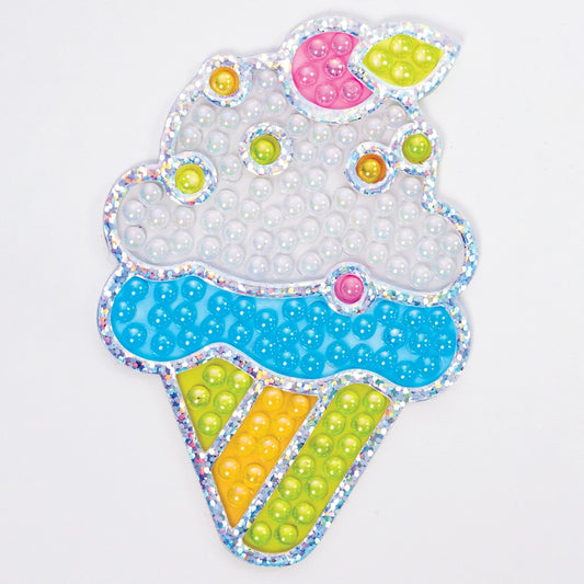 Bubble Gems Super Sticker Diamond Painting Kit - Ice Cream