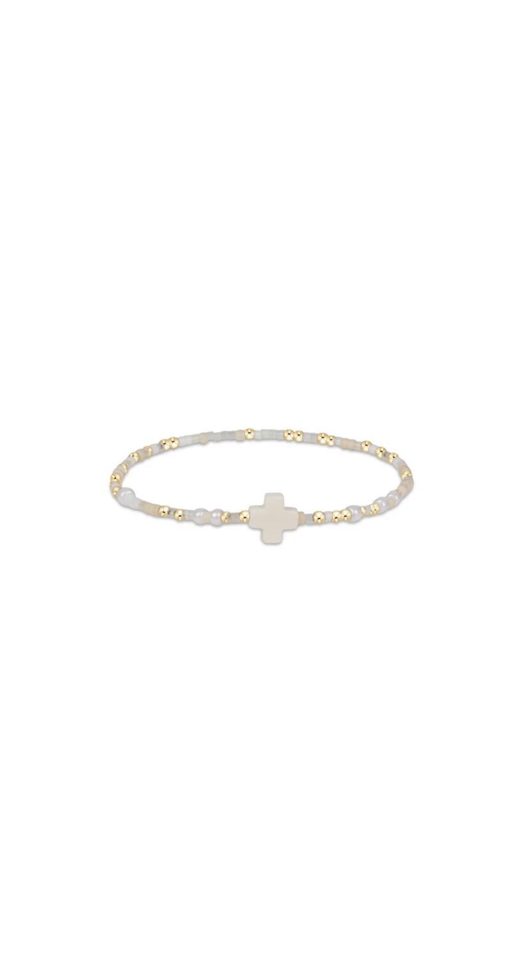 egirl hope unwritten signature cross bracelet - call me on my shellphone