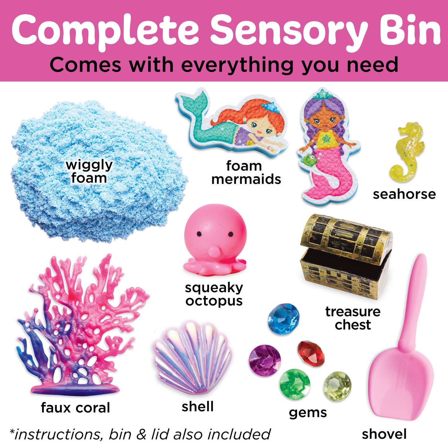 Sensory Bin Mermaid Activity Bin