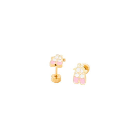 Ballet Slipper  Stud Earrings