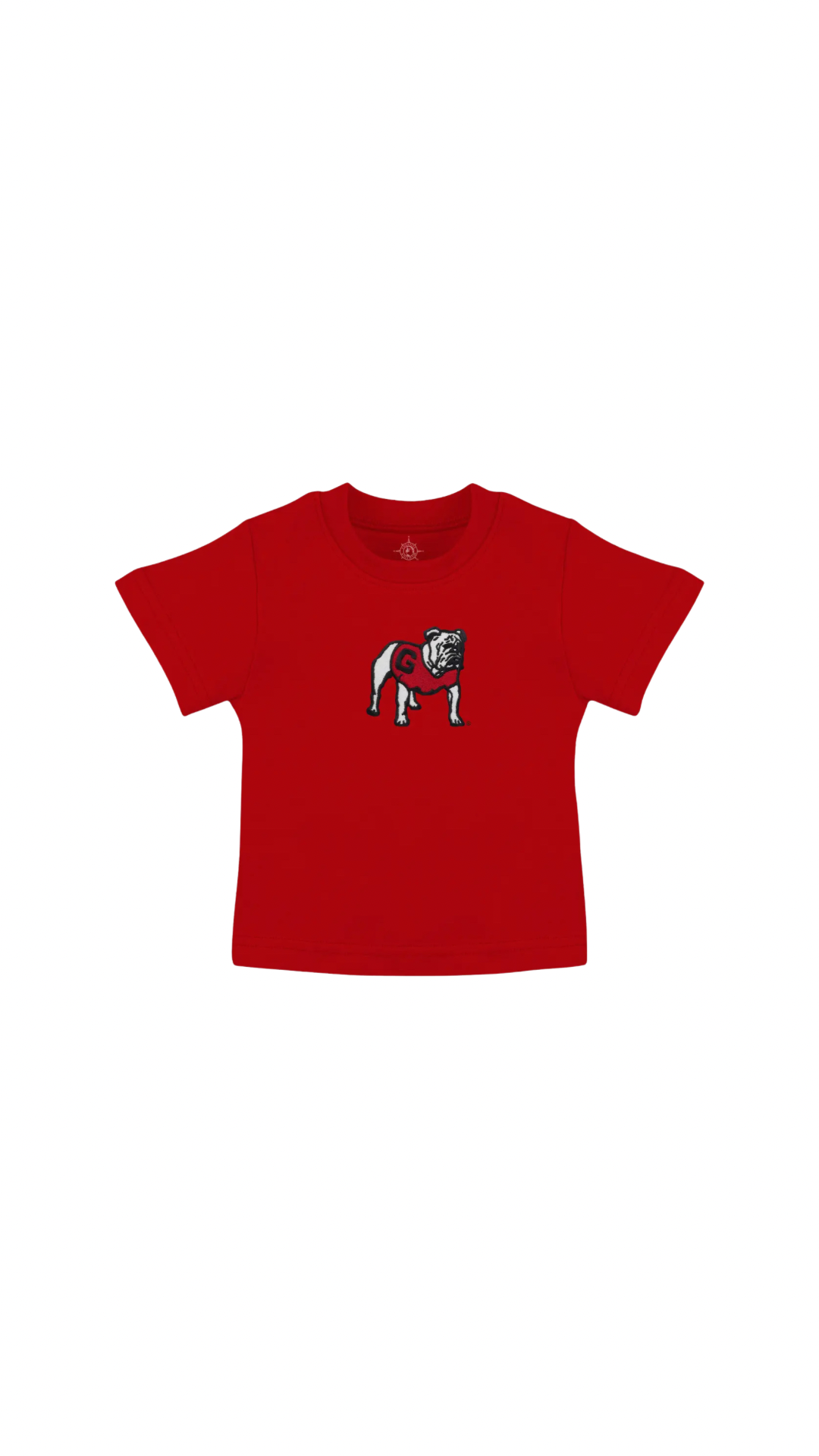 Georgia Bulldogs Toddler T-Shirt: Emb Red Standing Bulldog