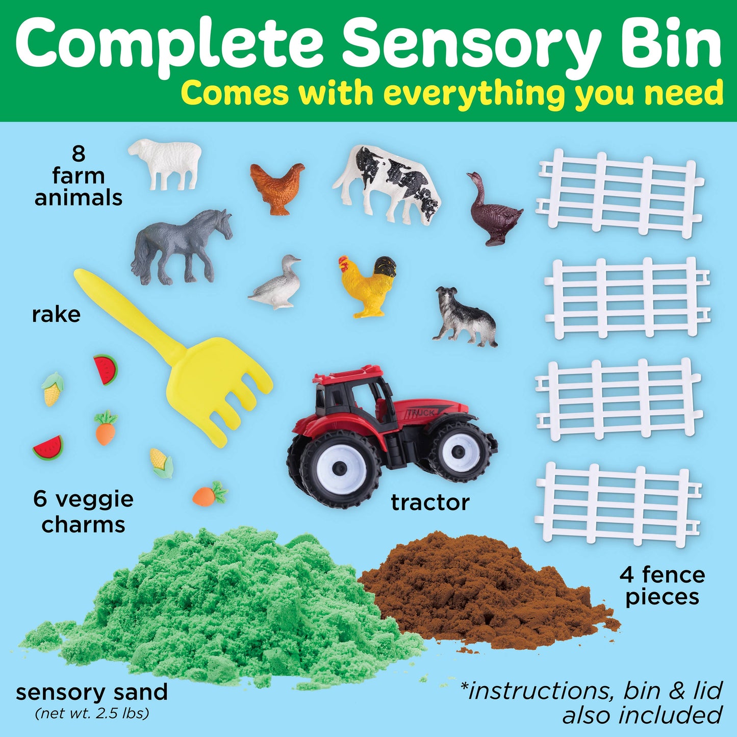 Sensory Bin Farm Activity Kit
