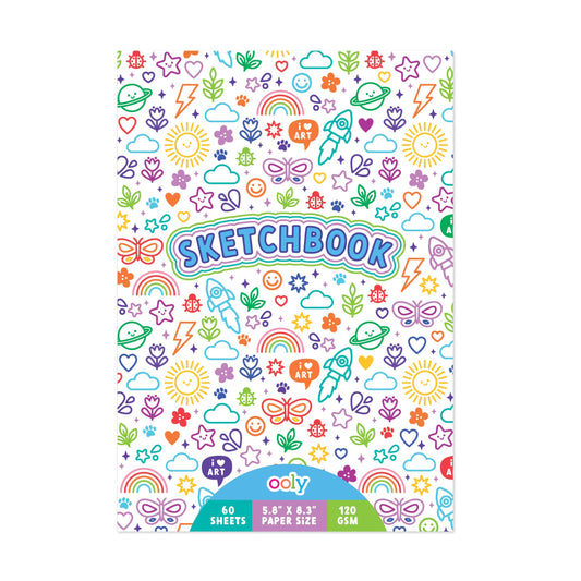 Colorful Doodles Sketchbook - 60 Sheets
