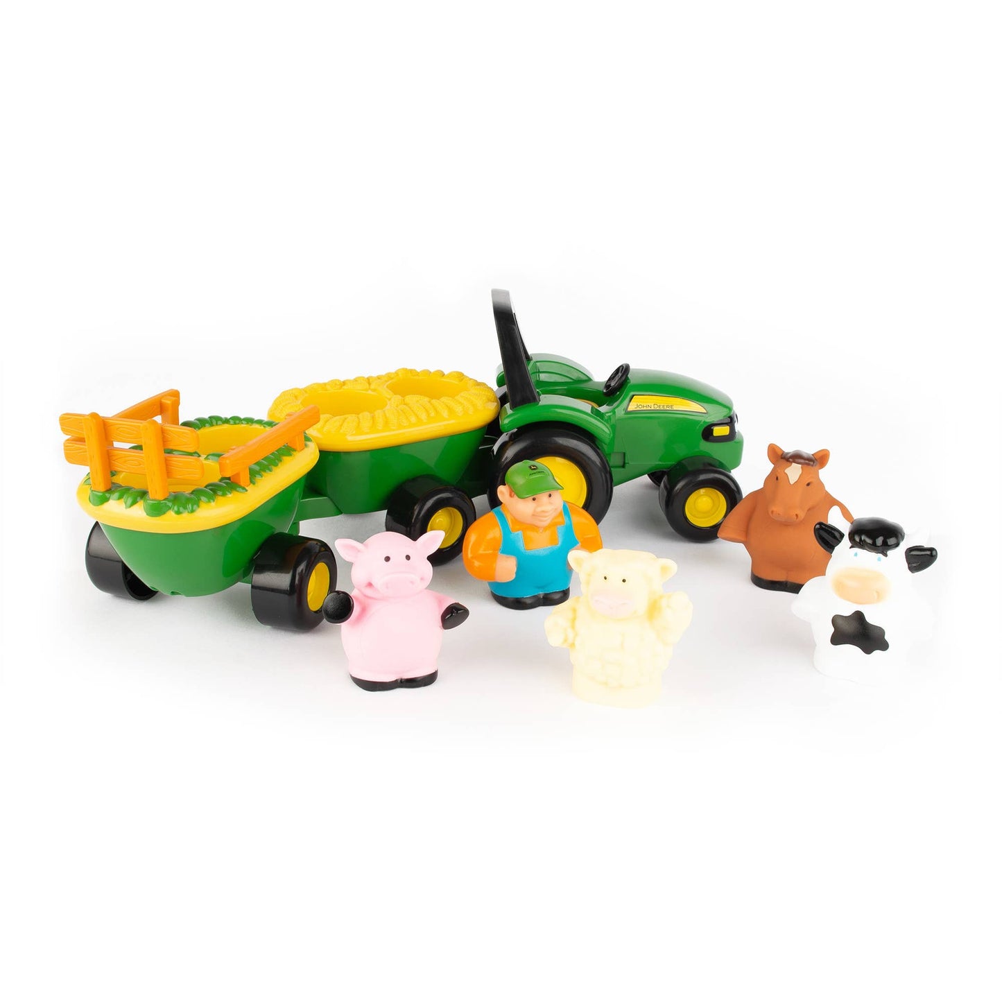 TOMY John Deere Animal Sounds Hayride Musical Tractor Toy