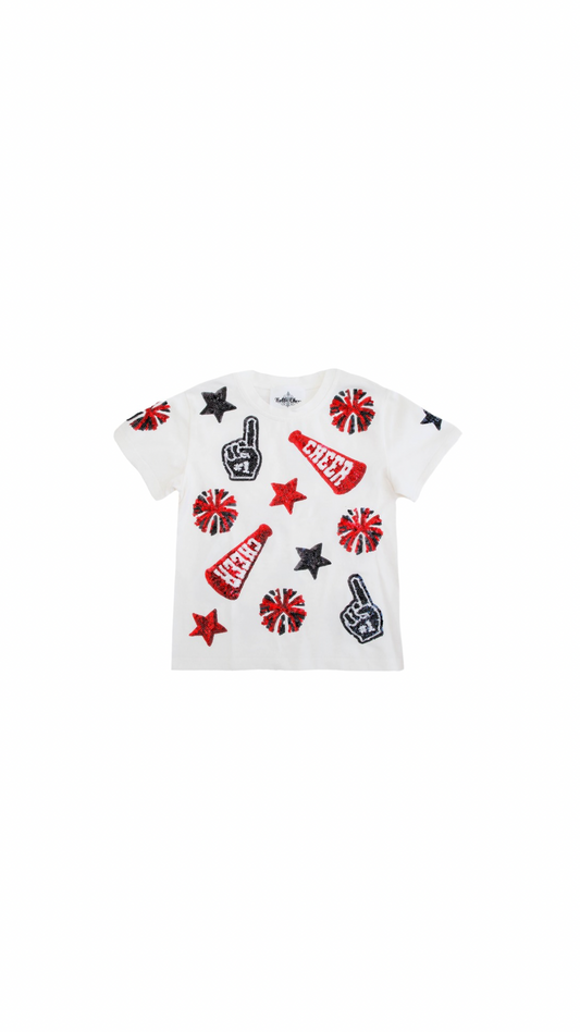 Red and Black Cheer Shirt