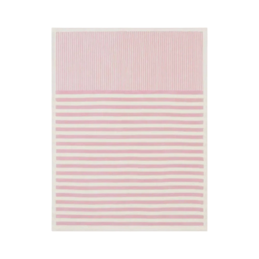 Sweet Pea Stripe Blush Mini Blanket