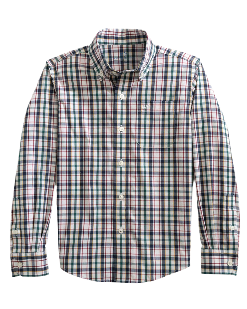 Boys Charleston Master Plaid Sport Shirt Forest Biome