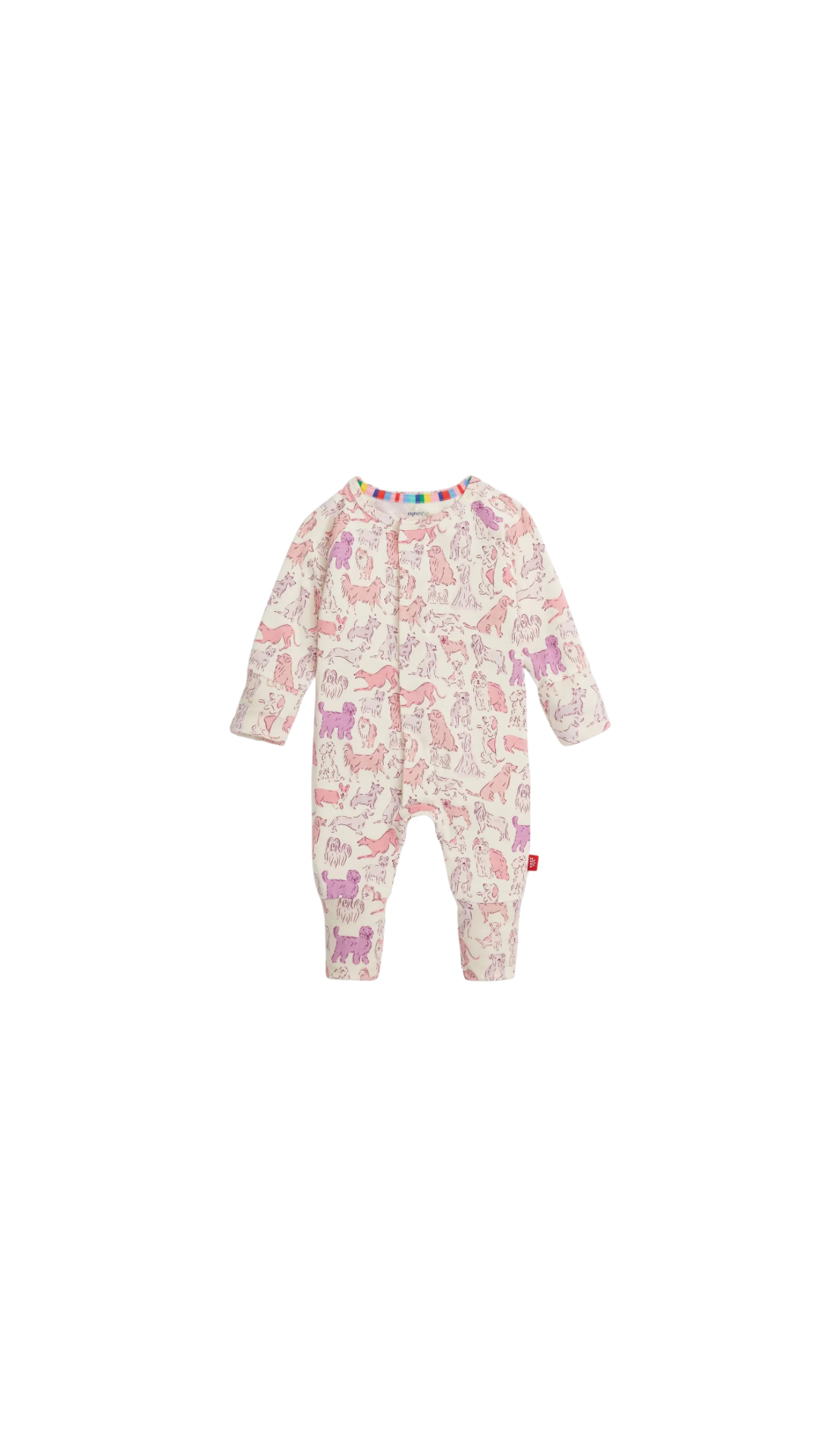 Magnetic Convertible Coverall It's A Paw-ty Pink